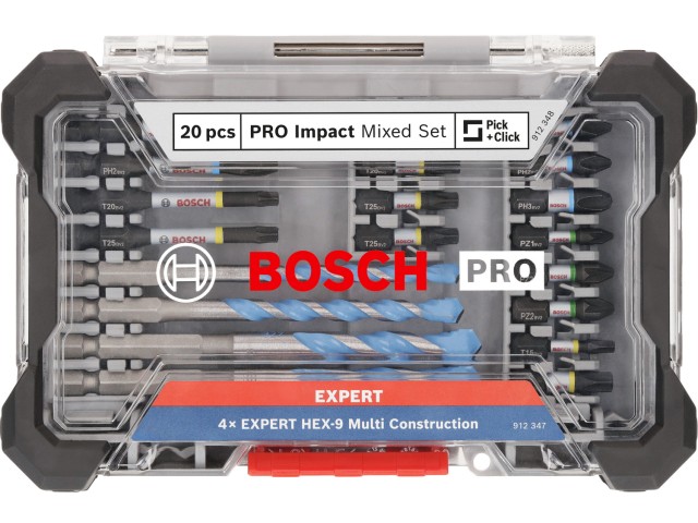 20-delni mešani komplet Bosch PRO Impact Mixed Set, 2608521U83